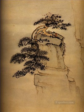  1707 Oil Painting - Shitao view of mount huang 1707 traditional Chinese